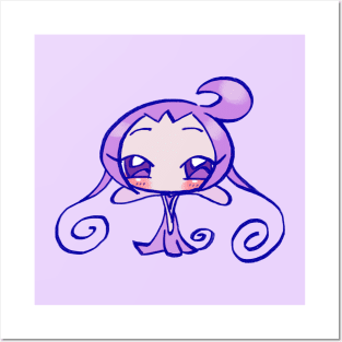 kawaii purple baby fairy roro or fafa / ojamajo magical doremi anime Posters and Art